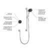 Mira Platinum Rear Fed Digital Shower - High Pressure