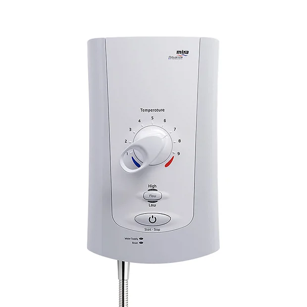 Mira - Advance Flex Low Pressure 9.0kw Thermostatic Electric Shower - White & Chrome - Image 3