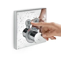 Hansgrohe ShowerSelect Thermostatic Mixer For Concealed Installation For 2 Outlets - Chrome