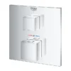 Grohe Grohtherm Cube 1-Outlet Thermostatic Shower Mixer Trim With Shut-Off Valve