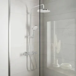 Hansgrohe Pack Of 2 Vernis Blend Showerpipe 200 Thermostatic Shower Mixer