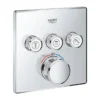 Grohe Grohtherm SmartControl Thermostat Square 3 Outlet Concealed Mixer Trim