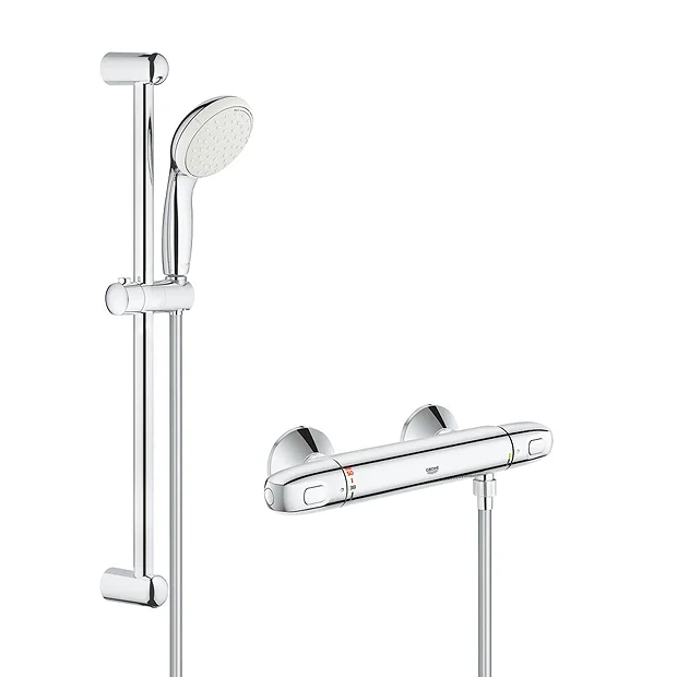 Grohe Grohtherm 1000 New Thermostatic Shower Mixer And Kit - Image 2