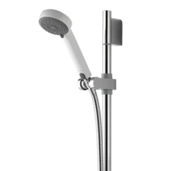Aqualisa - Aquastream Thermo Power Shower With Adjustable Head - White/Chrome