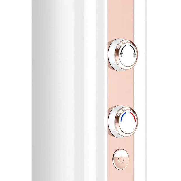 AQUAS AquaMax Flex Manual Smart 9.5KW White + Rose Gold Electric Shower - Image 3