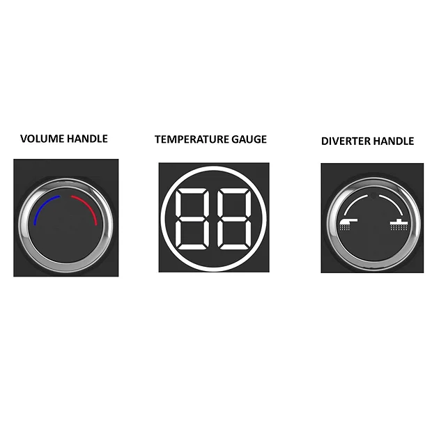 AQUAS Indulge Touch Inline X-Jet 9.5KW Matte Black Electric Shower - Image 3