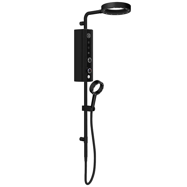 AQUAS Indulge Touch Inline X-Jet 9.5KW Matte Black Electric Shower - Image 2