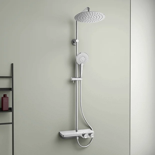Ideal Standard Ceratherm S200 Exposed Thermostatic Shelf Shower System - Image 2