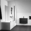 Ideal Standard Silk Black Ceratherm T25 Exposed Thermostatic Shower System
