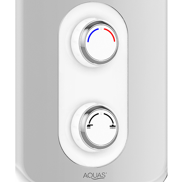 AQUAS Reva Flex Smart 9.5KW Chrome + White Electric Shower - Image 5