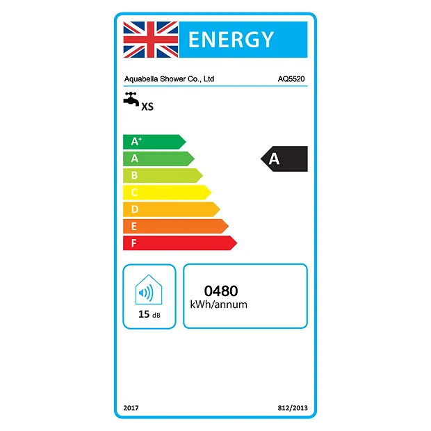 AQUAS Reva Flex Smart 9.5KW White Electric Shower