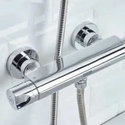 Bristan Artisan Thermostatic Surface Mounted Bar Shower Valve With Adjustable Riser