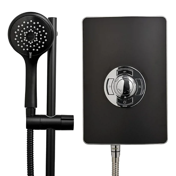 Triton Aspirante 8.5kW Electric Shower - Matte Black - Image 2