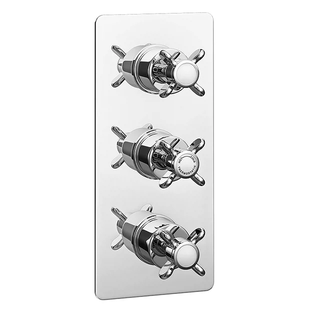 Astoria Traditional Triple Concealed Thermostatic Shower Valve - Image 2