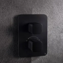 Crosswater Atoll/Glide II/Marvel Crossbox 1 Outlet Trim & Levers - Matt Black