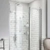Burlington Avon Thermostatic Two Outlet Exposed Shower Valve, Rigid Riser & Kit With Fixed Head