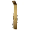 Arezzo Shower Tower Panel - Brushed Brass (Thermostatic)