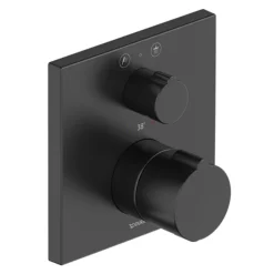 Duravit C.1 Square Thermostatic Shower Mixer With Diverter For Concealed Installation - Matt Black