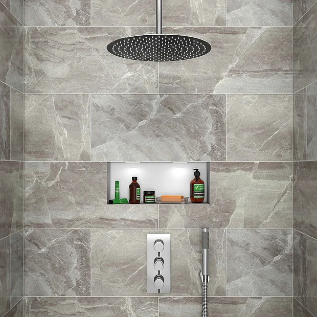 Cruze Shower Package (inc. 400mm Ceiling Mounted Head + Wall Mounted Handset) - Image 6