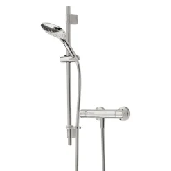 Bristan Claret Thermostatic Exposed Bar Shower With Adjustable Riser Kit And Fast Fit Connections