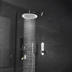 Hudson Reed Revolution Industrial Two Outlet Push-Button Shower Valve