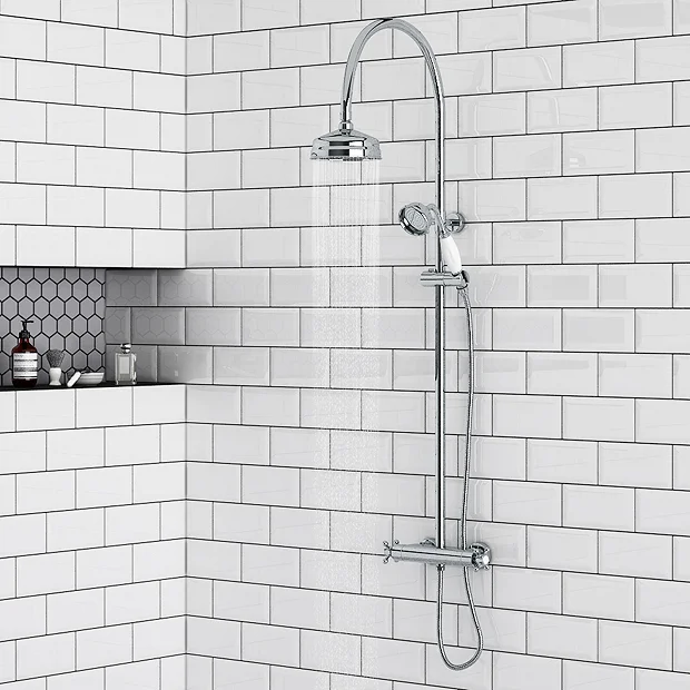 Chatsworth Traditional Thermostatic Shower - Chrome - Image 2