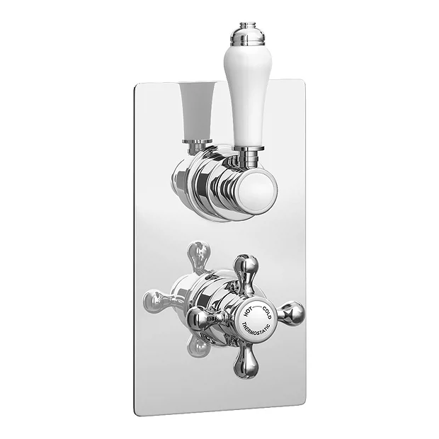 Thames Traditional Twin Concealed Thermostatic Shower Valve - Image 2