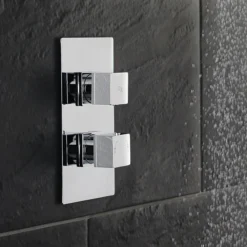 Hudson Reed Kubix Concealed Twin Shower Valve With Diverter