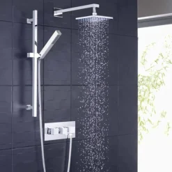 Hudson Reed Kubix Twin Concealed Thermostatic Shower Valve With Diverter & Outlet