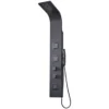 Milan Shower Tower Panel - Matt Black (Thermostatic)