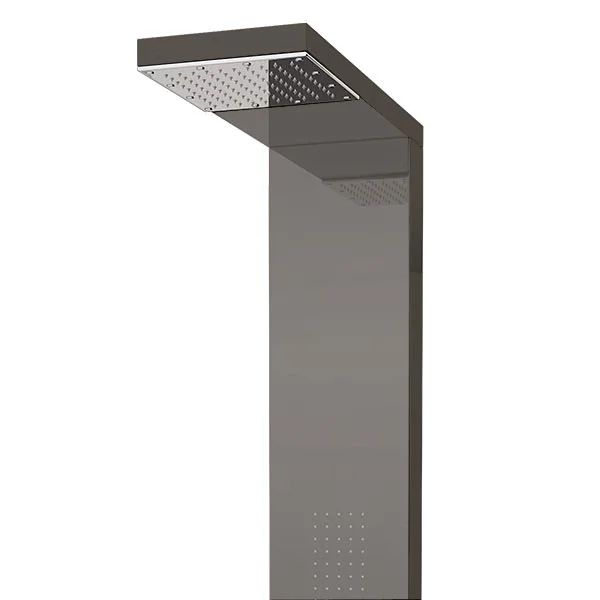 Milan Shower Tower Panel - Dark Chrome (Thermostatic) - Image 4