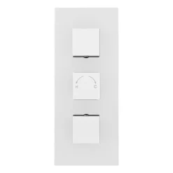 Milan Concealed Shower Valve With Slide Rail Kit + Wall Mounted Fixed Head