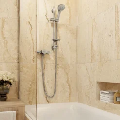 Bristan Prism Thermostatic Exposed Single Control Shower Valve With Adjustable Riser Kit