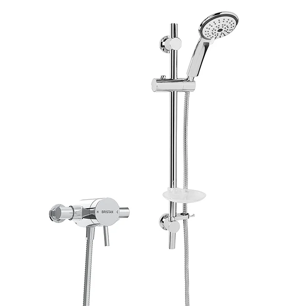 Bristan Prism Thermostatic Exposed Single Control Shower Valve With Adjustable Riser Kit - Image 2