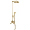 Crosswater MPRO Industrial Multifunction Shower Valve - Unlacquered Brushed Brass