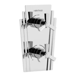 Heritage Gracechurch Recessed Shower With Deluxe Fixed Head And Flexible Riser Kit - Chrome