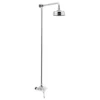 Heritage Glastonbury Exposed Shower With Premium Fixed Riser Kit - Chrome