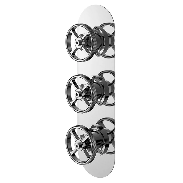 Hudson Reed Revolution Industrial Triple Concealed Thermostatic Shower Valve