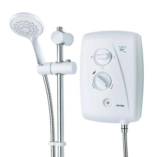 Triton T80Z 10.5 KW Fast-Fit Electric Shower - White/Chrome