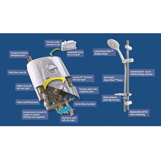 Triton T80 Pro-Fit 10.5kW Electric Shower - Image 6