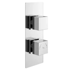Hudson Reed Square Twin Concealed Thermostatic Shower Valve