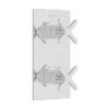 Heritage Salcombe 2 Outlet Twin Concealed Thermostatic Shower Valve - Chrome
