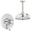 Ultra Beaumont Dual Concealed Thermostatic Shower Valve + Ceiling Mounted 8" Rose