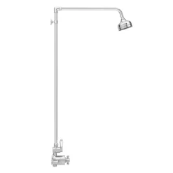 Trafalgar Traditional Twin Exposed Thermostatic Shower Valve + Rigid Riser