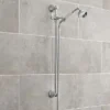 Hudson Reed Traditional Dual Exposed Thermostatic Shower Valve + Slider Rail Kit