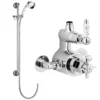 Ultra Traditional Twin Exposed Thermostatic Valve + Slider Rail Kit
