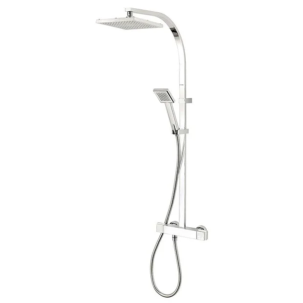 Triton Tees Thermostatic Bar Shower Mixer With Diverter & Kit - Chrome - Image 2