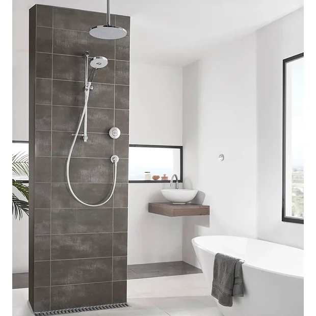 Aqualisa Unity Q Smart Shower Concealed With Adjustable And Ceiling Fixed Heads - Image 2