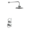 Burlington Severn Thermostatic Concealed Single Outlet Shower Valve With Fixed Head