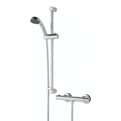 Bristan - Zing Cool Touch Thermostatic Bar Valve With Adjustable Riser & Fast Fit Kit